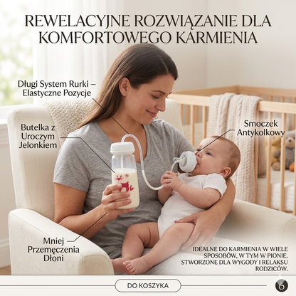 NieKapek | Antykolkowa Butelka ze Słomką 240 ml